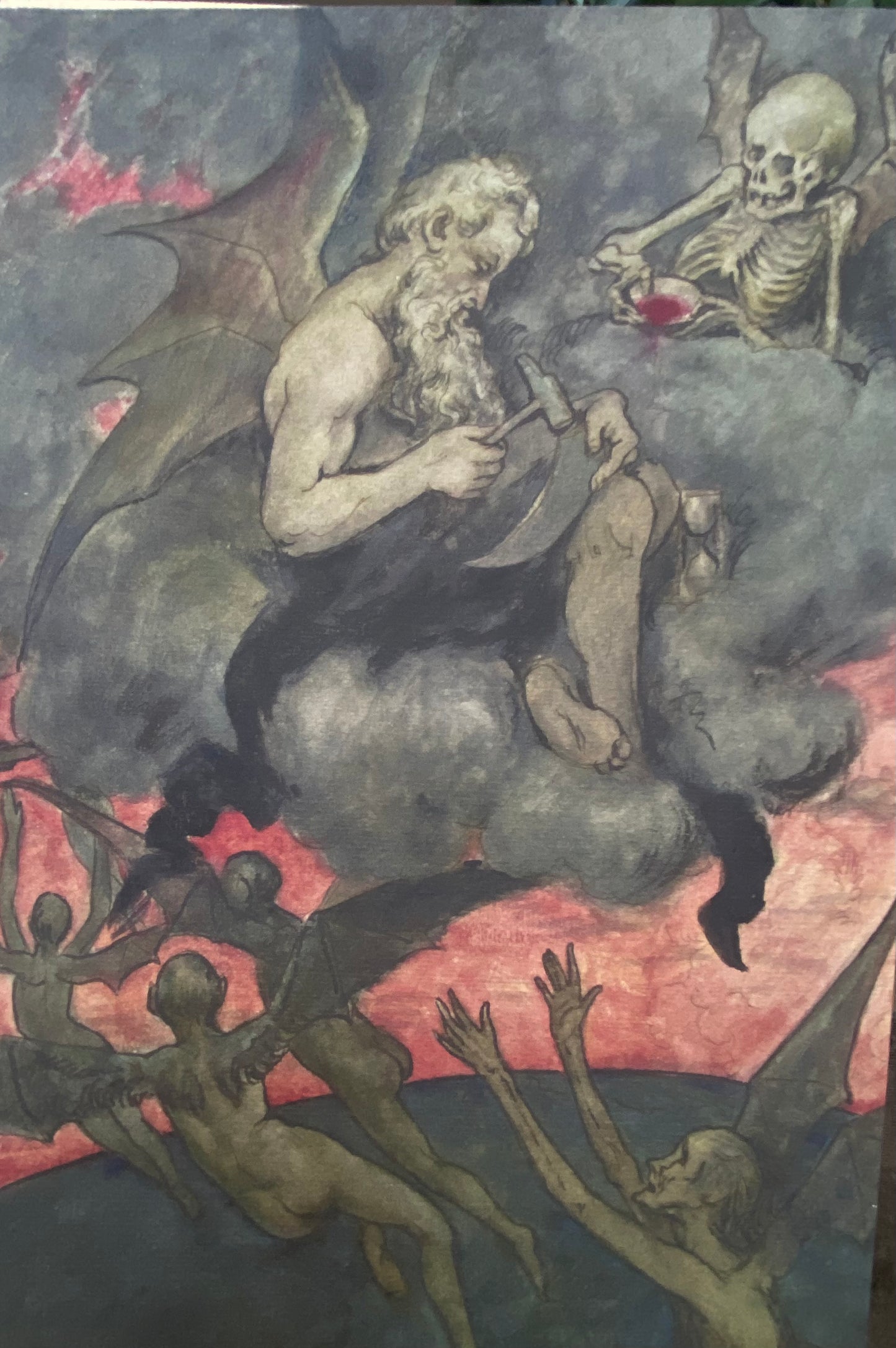 "Chronos sharpens the scythe" , Louis Eysen (1843-1899)