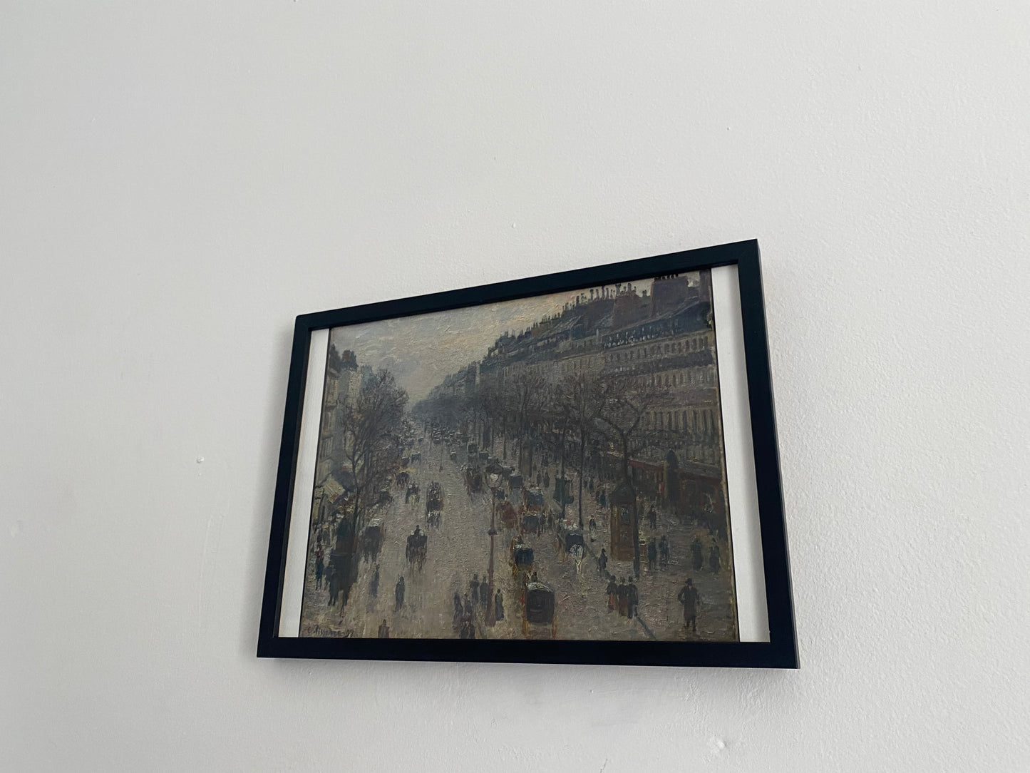 "The Boulevard Montmartre on a Winter Morning" , Camille Pissarro , (1830-1903)