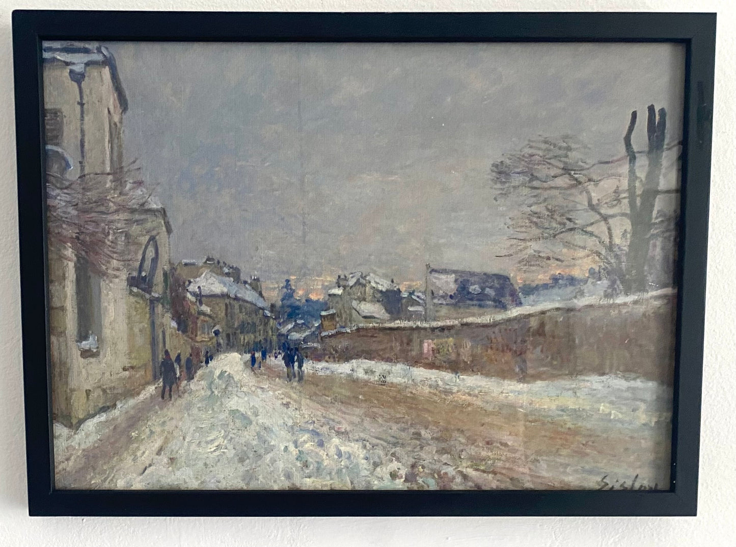"Rue Eugène at Moret Winter" Alfred Sisley 1839-1899