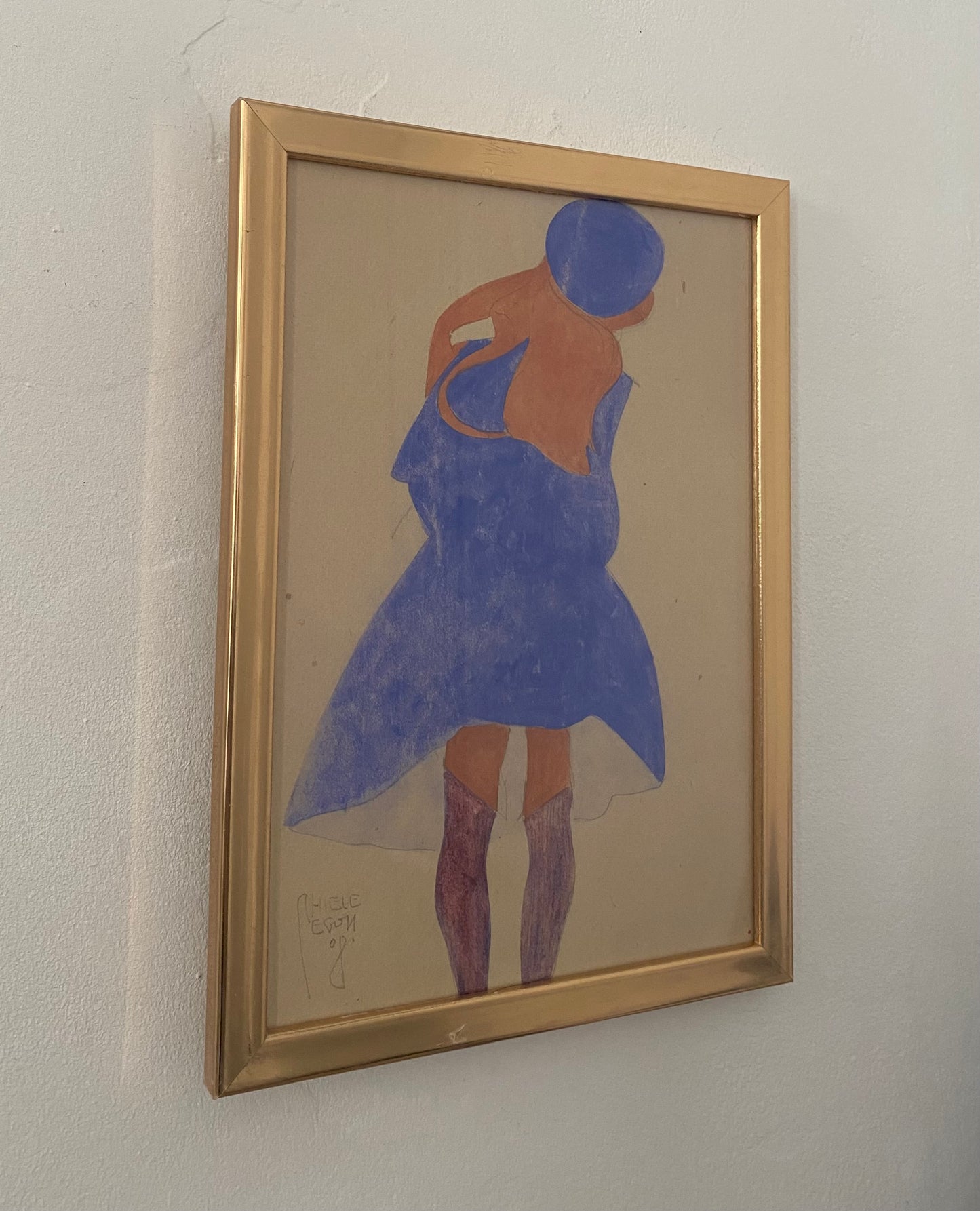 “Standing Girl, Back View “ Egon Schiele 1908