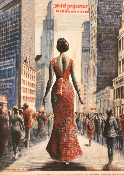 A Woman in the midst of the Crowd