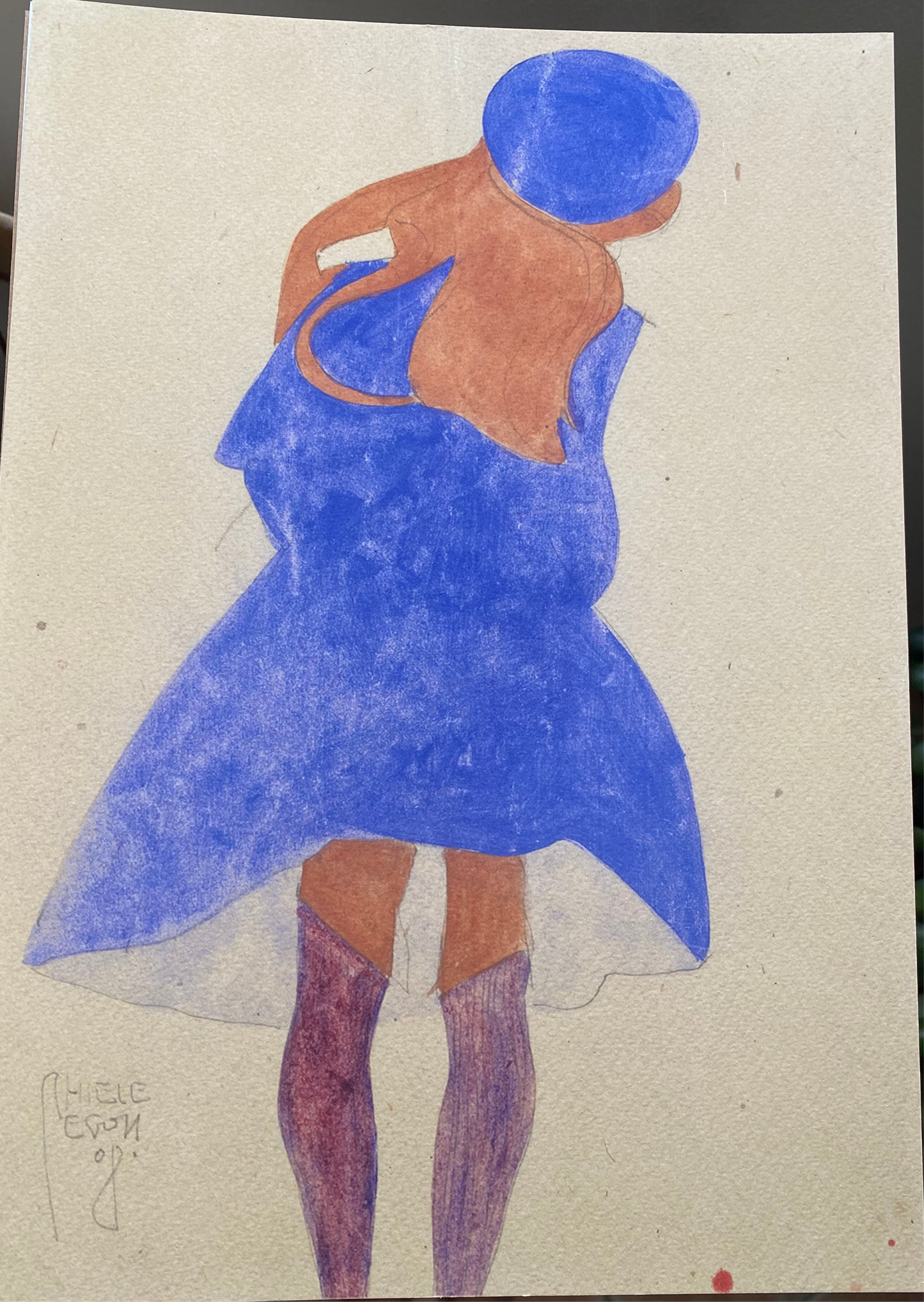 “Standing Girl, Back View “ Egon Schiele 1908