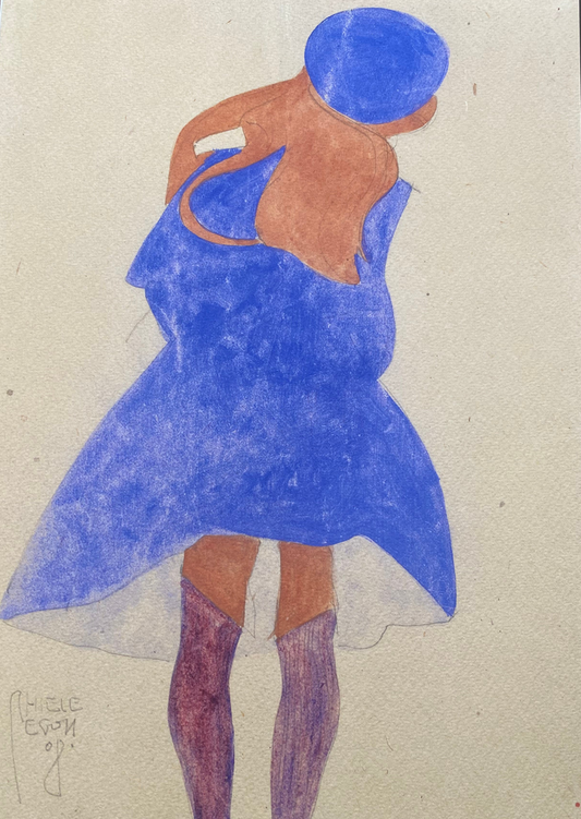 “Standing Girl, Back View “ Egon Schiele 1908