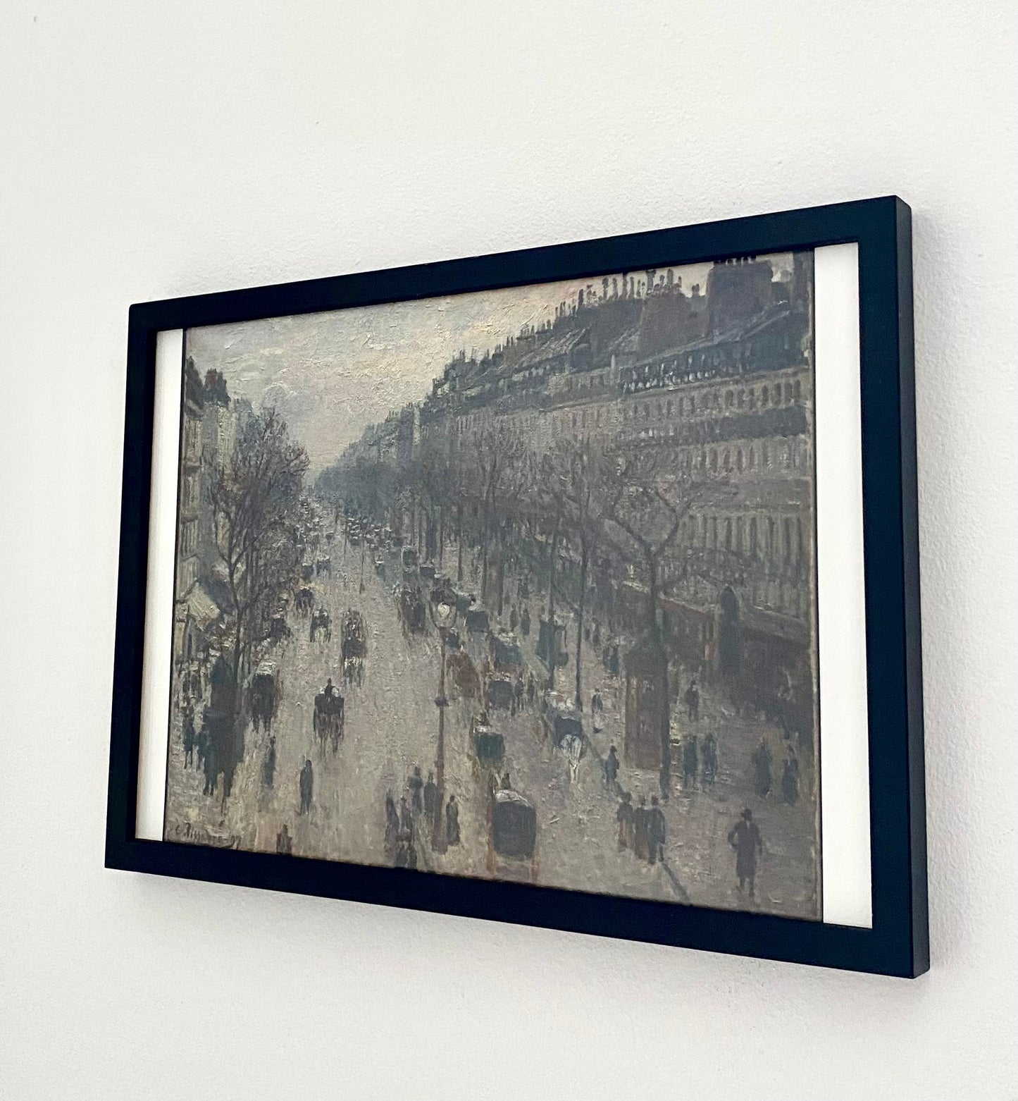 "The Boulevard Montmartre on a Winter Morning" , Camille Pissarro , (1830-1903)