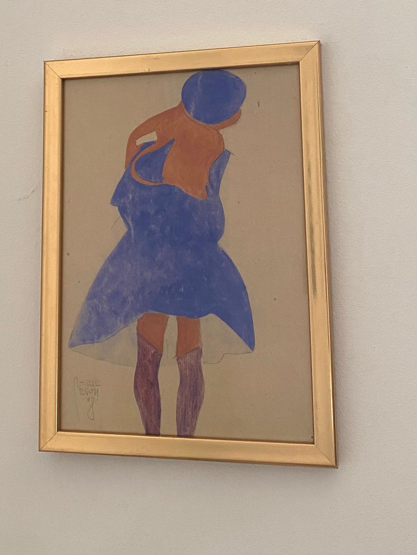 “Standing Girl, Back View “ Egon Schiele 1908