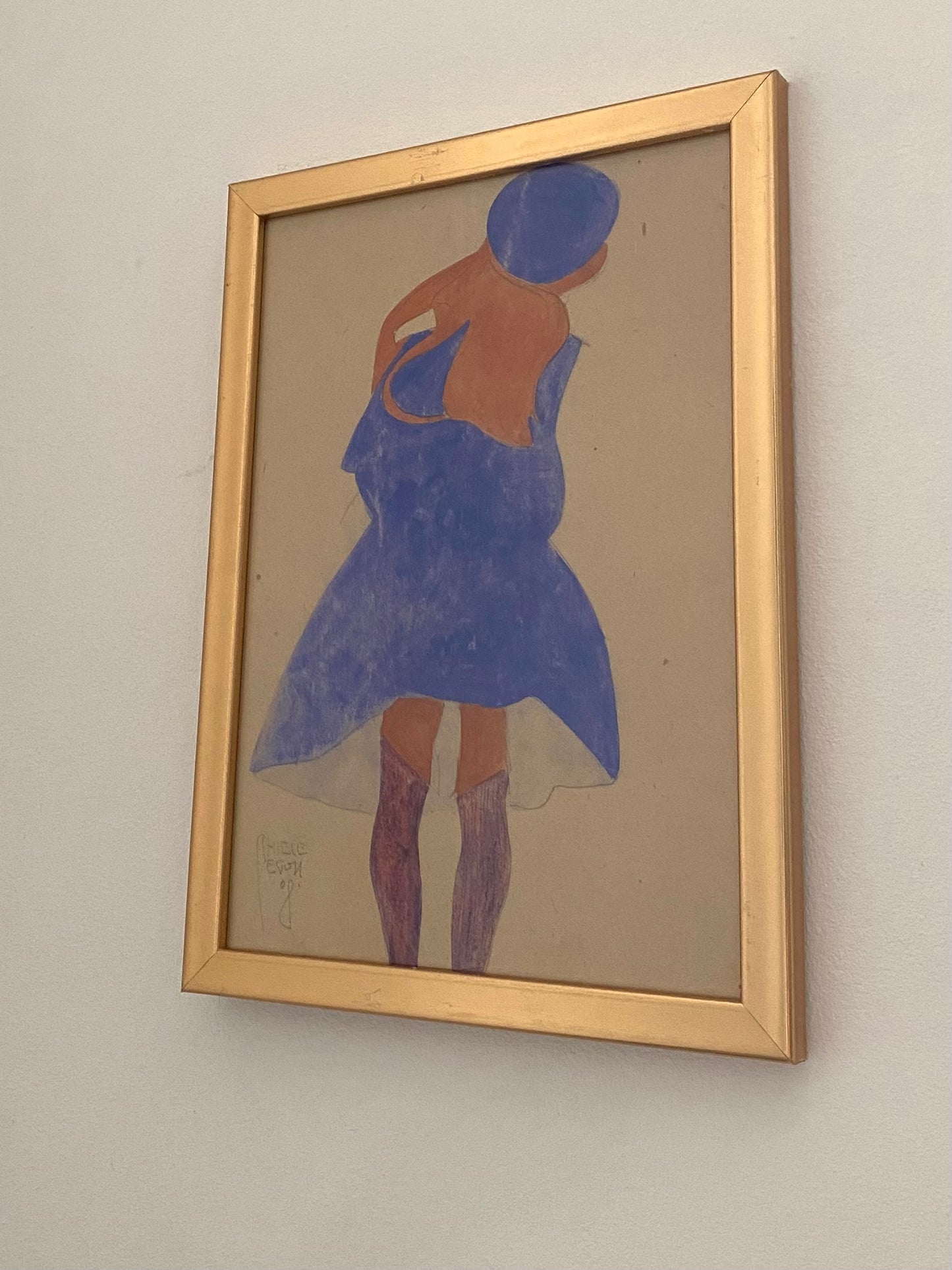 “Standing Girl, Back View “ Egon Schiele 1908