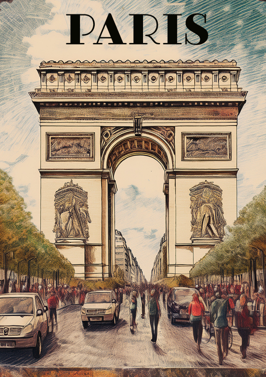 Arc de Triomphe Vintage